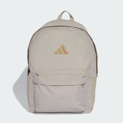 ADIDAS ESSENTIALS LOGO 後背包 雙肩包 JX6500 米色