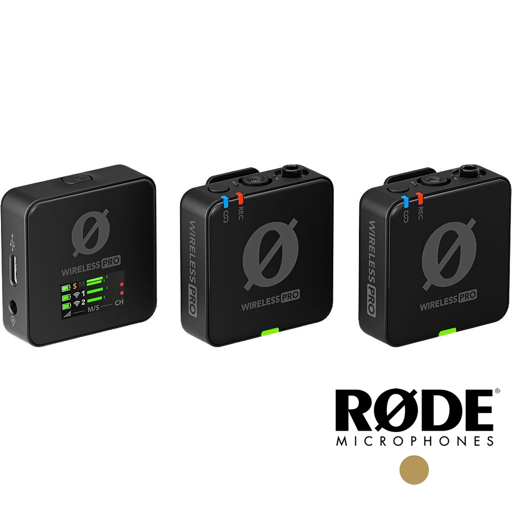 RODE 羅德Wireless Pro 一對二無線麥克風(公司貨) 2.4GHz RDWIPRO 適用