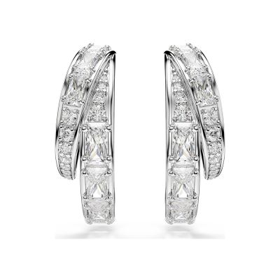 SWAROVSKI 施華洛世奇 Vienna 天鵝優雅姿態鋯石耳環 周年慶獻禮 送禮推薦 5749069