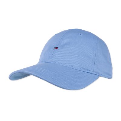 TOMMY 熱銷刺繡Logo鴨舌帽-水藍色