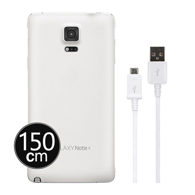 SAMSUNG 三星製造 Note/S系列 Micro USB 充電線-1.5m/白 (袋裝)