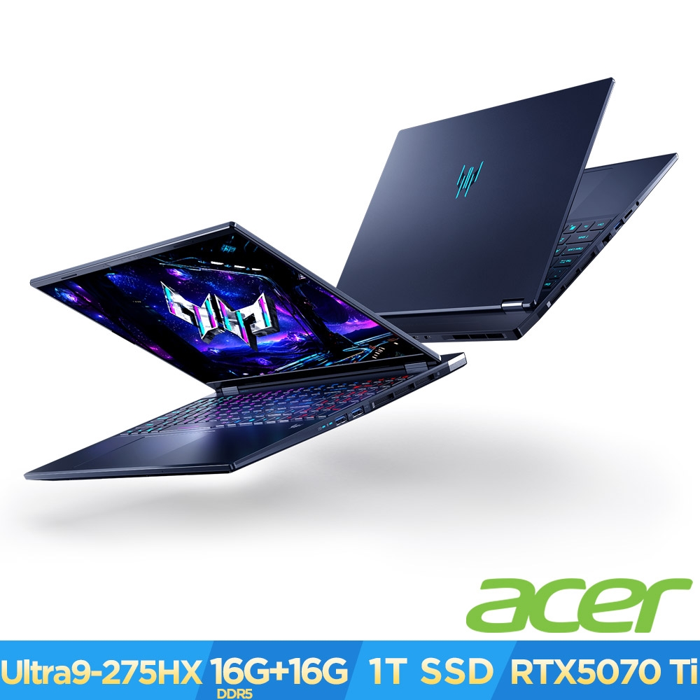Acer 宏碁Helios Neo 16S AI PHN16S-71-90TD 16吋電競筆電(CU9-275HX