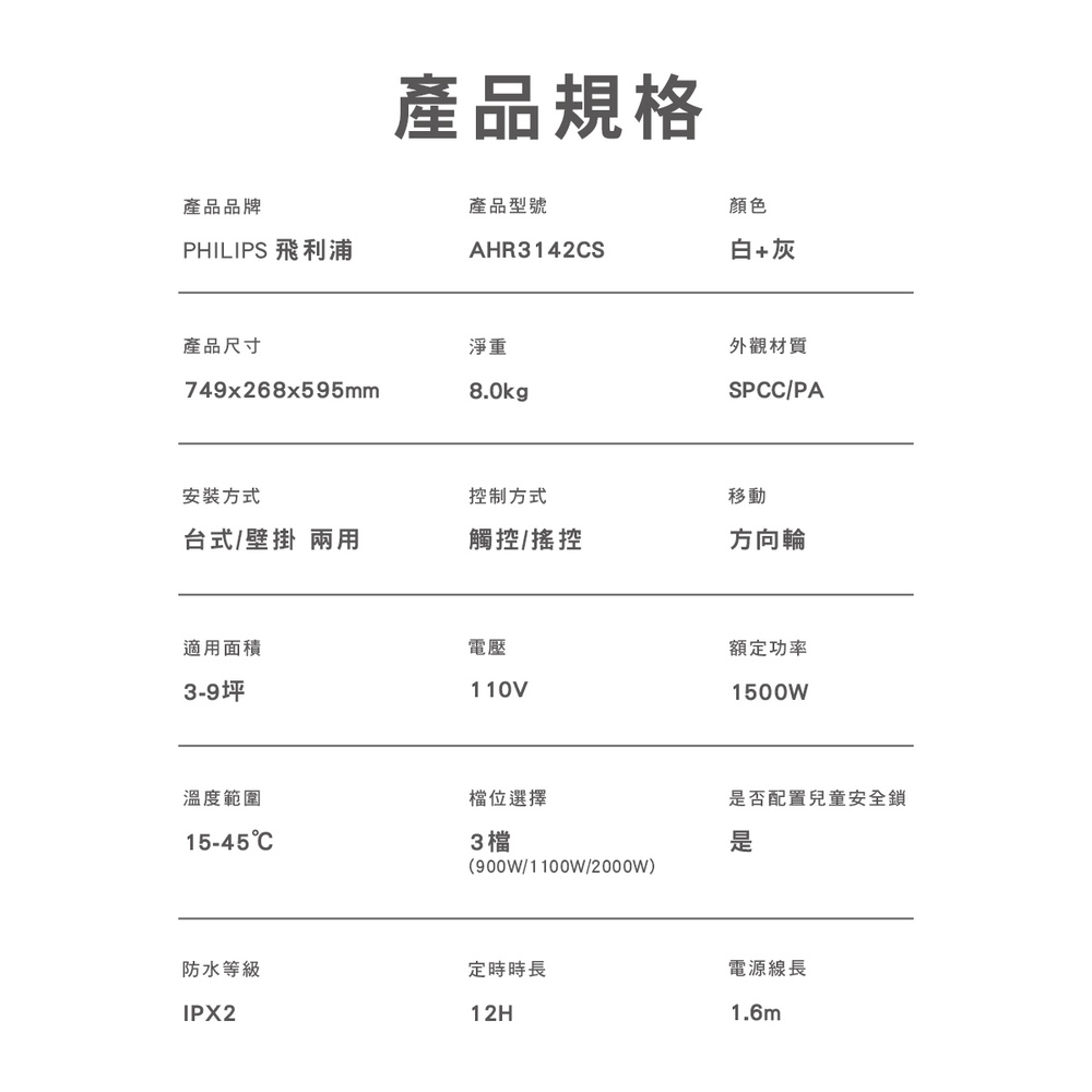 PHILIPS飛利浦 AHR3142CS - 詳情17