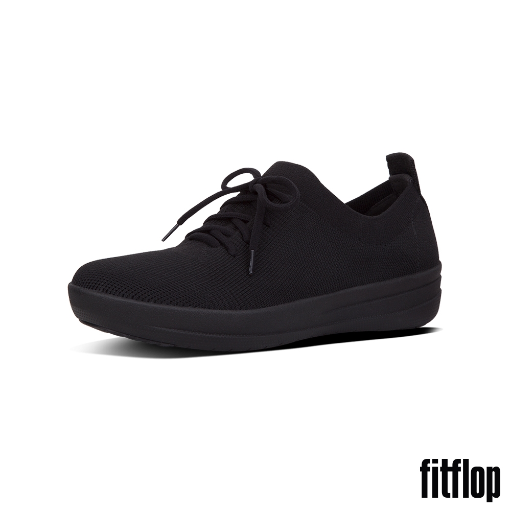 【FitFlop】 F-SPORTY UBERKNIT SNEAKERS 運動風繫帶休閒鞋-女(靚黑色)