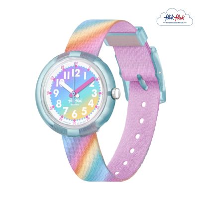 FlikFlak 兒童手錶 LIQUID RAINBOW 兒童禮物/安全防水/瑞士製造 FPNP152 (31.85mm)