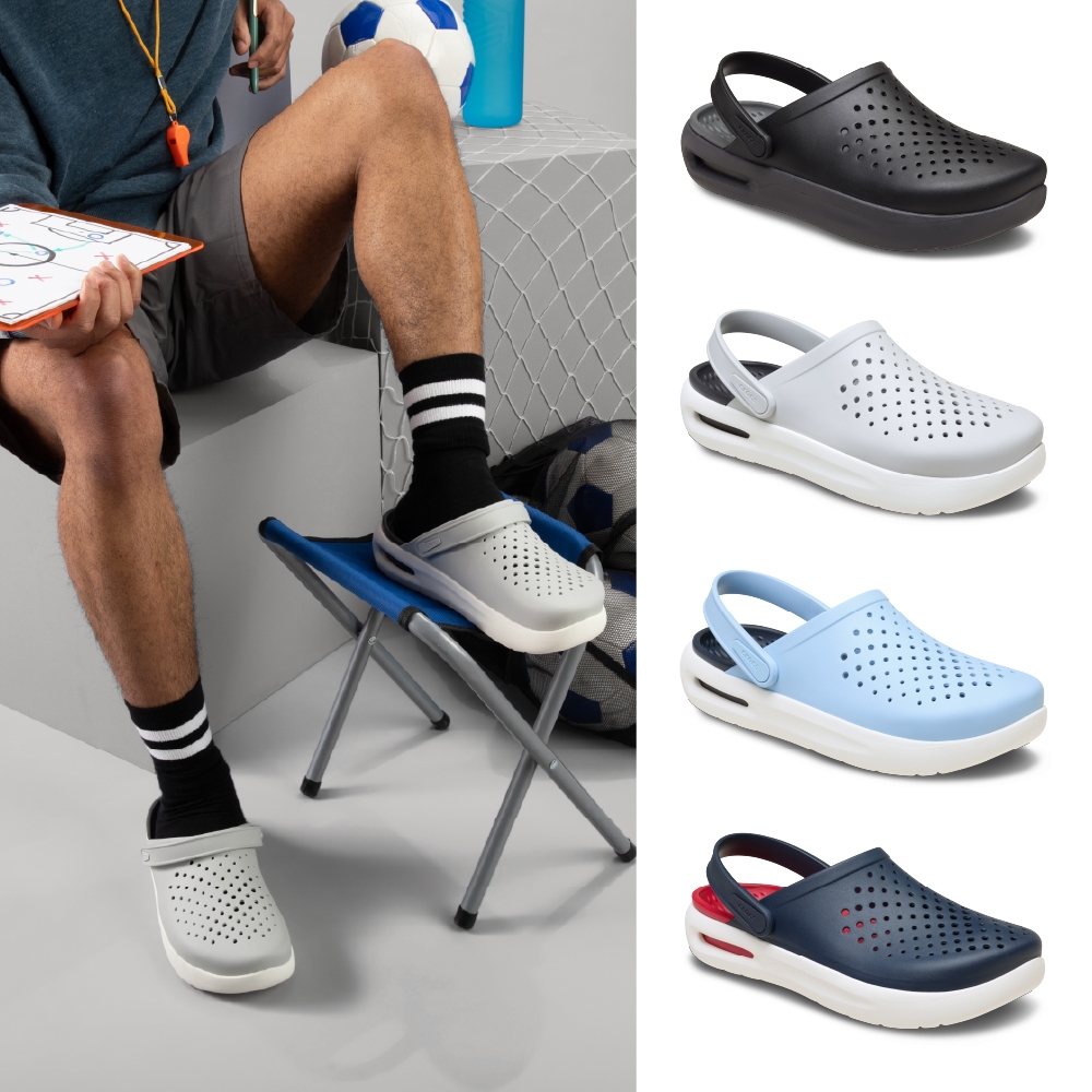 Crocs卡駱馳 (中性鞋) 舒樂克駱格InMotion Clog-209964 (黑色)