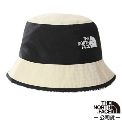 【The North Face】中性款 Cypress Bucket WindWall 輕量防風遮陽登山健行撞色圓盤帽/ 3VVK-3X4 卡其 N