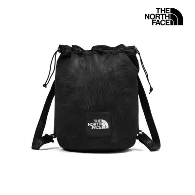 【The North Face 官方旗艦】北面男女款黑色抽繩束口休閒後背包｜8HNWJK3 筆電包/登山包
