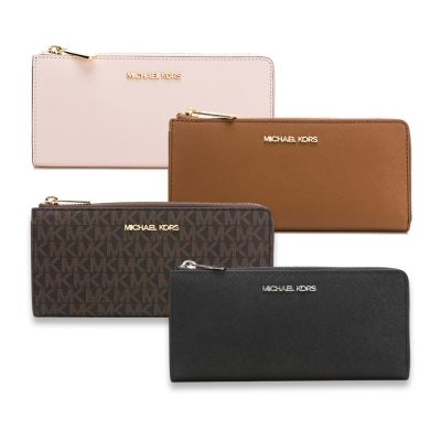 MICHAEL KORS JET SET TRAVEL防刮紋L拉鍊長夾（多款任選）