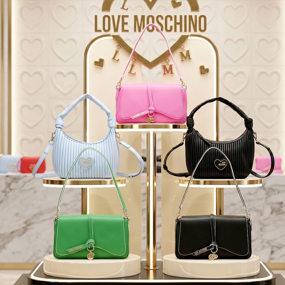 Moschino副線 經典皮革肩背腋下包-多款可選