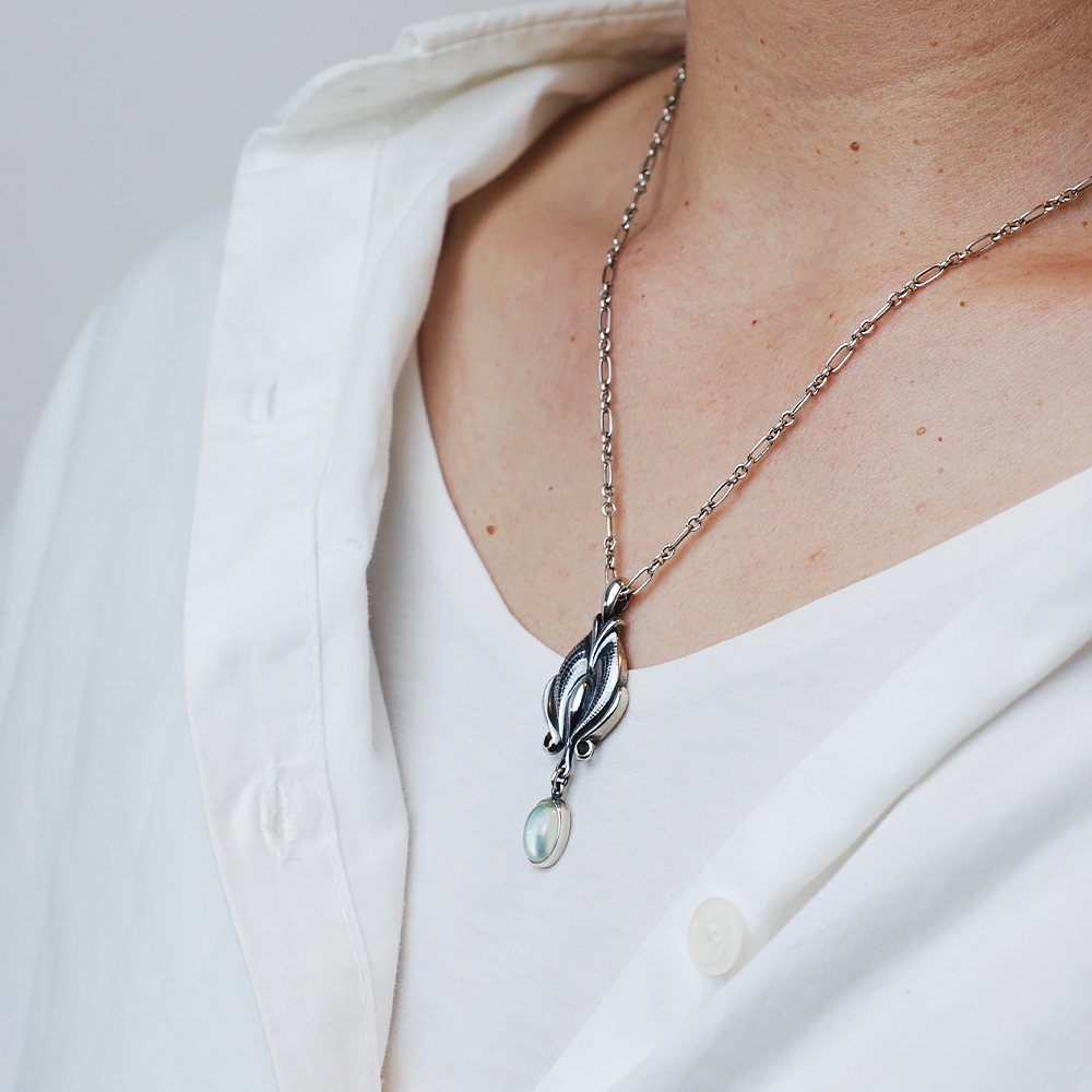 Georg Jensen 2012年度葡萄石純銀項鍊| 項鍊| Yahoo購物中心