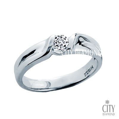 City Diamond 引雅 10分鑽戒/女戒/對戒(璀璨流光系列)