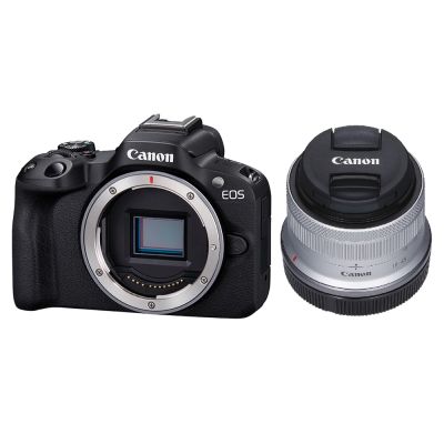 Canon 佳能 Canon EOS R50 單機身 + RF-S 18-45mm IS STM 銀色鏡頭 拆鏡白盒-公司貨