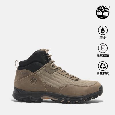 Timberland官方旗艦 男款米色Mt. Maddsen防水中筒健行鞋|A6CH5EMI