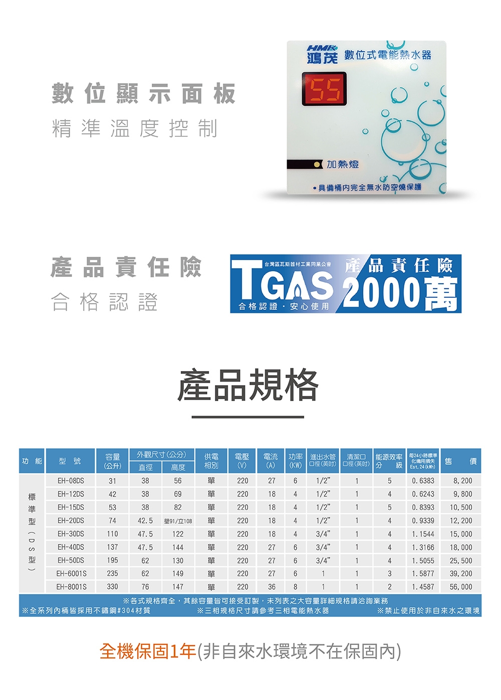 HMK鴻茂 EH-20DS - 詳情5