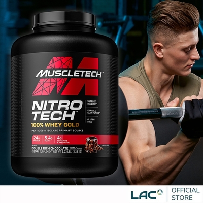 【LAC利維喜】Muscletech 耐如鐵乳清蛋白5磅-巧克力/香草(高蛋白/分離乳清/BCAA/低乳糖/運動纖盈)