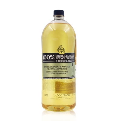 L'OCCITANE歐舒丹 L OCCITANE 歐舒丹 杏仁沐浴油補充瓶500ml 公司貨