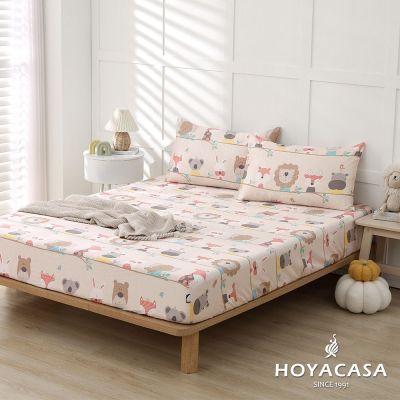 HOYACASA  60支印花天絲床包枕套組