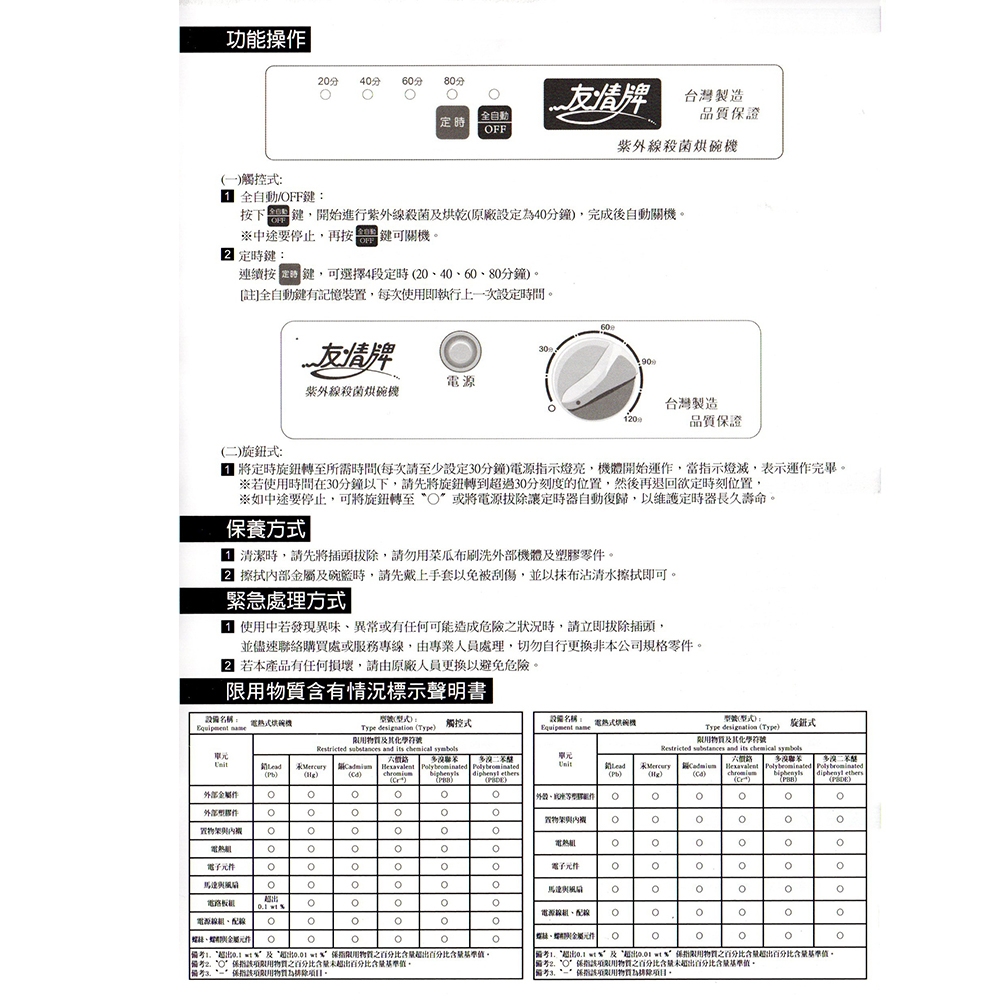 友情牌 PF-6360 - 詳情9