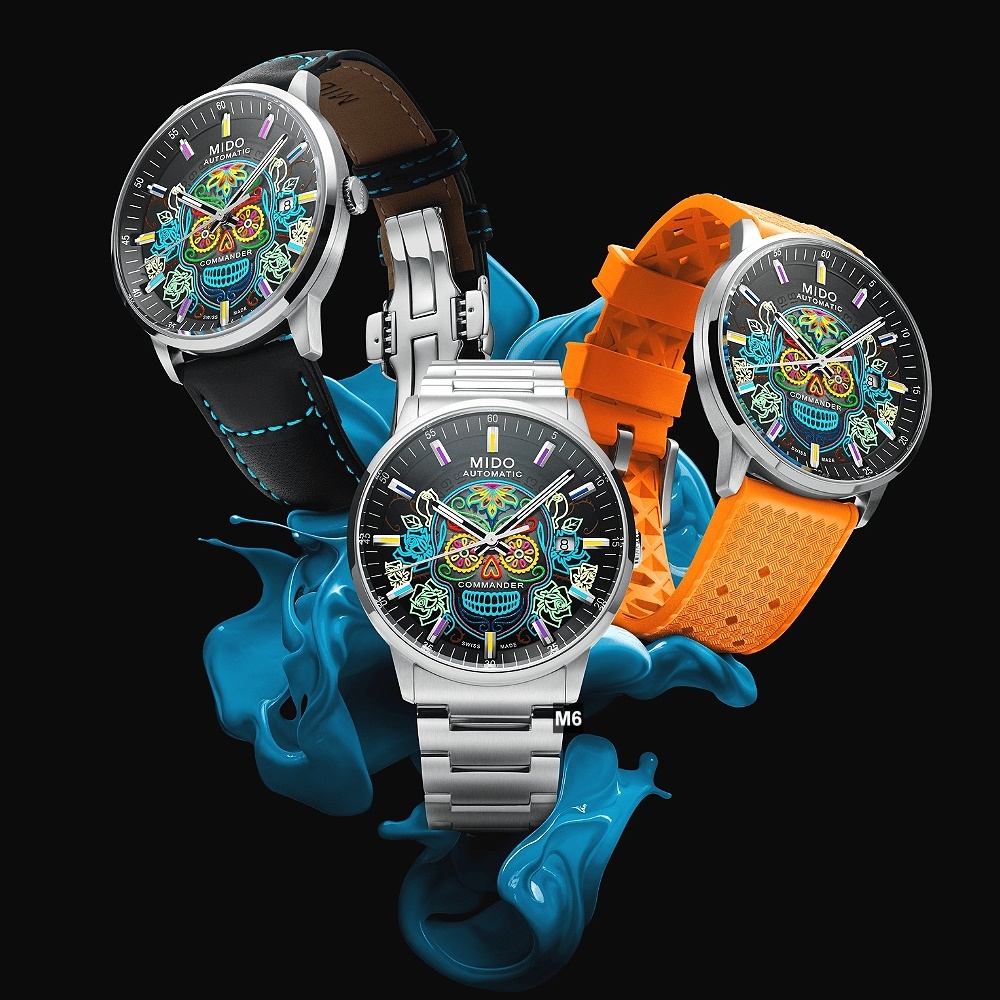 MIDO美度最後乙套Commander Gradient Catrines香榭系列墨西哥亡靈節M6