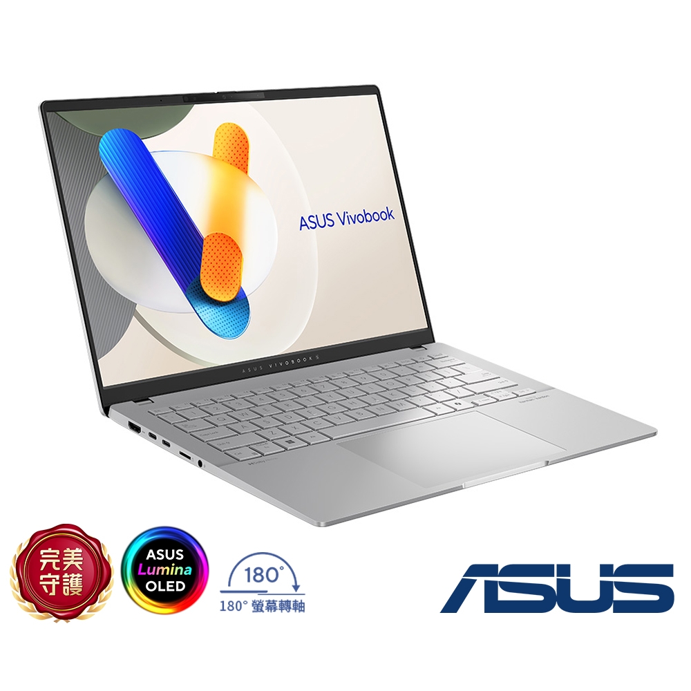 ASUS Ryzen 5 7535HS 14型 ASUS M5406NA 14吋筆電(R5-7535HS/16GB/512G/酷玩銀/Vivobook S14 OLED