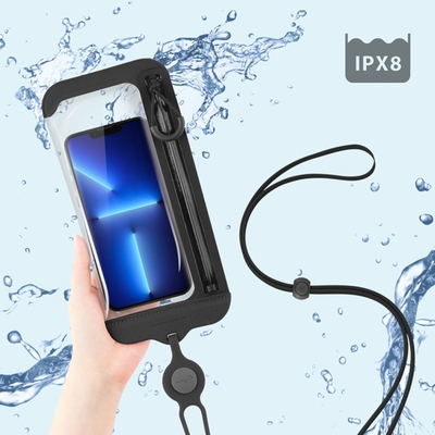 【Bone 蹦克】斜背防水手機袋二代 防水手機套 可觸控適合潛水游泳 配件收納包 手機周邊