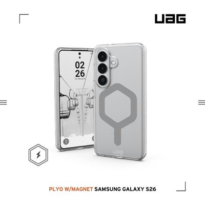 UAG Galaxy S26/S26+/S26 Ultra 磁吸耐衝擊全透保護殼-極透明(灰圈)(支援MagSafe 手機殼)