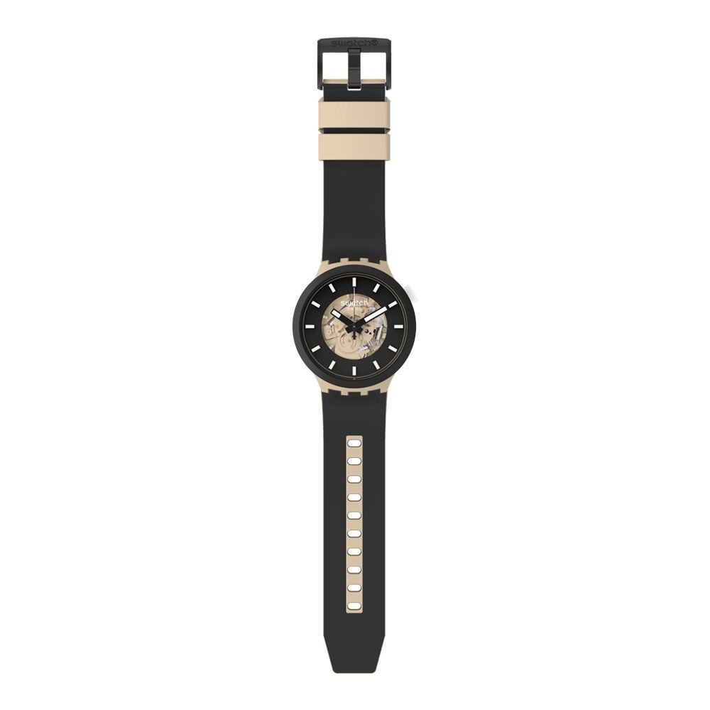 Swatch TIME FOR TAUPE 大錶面手錶/男錶/女錶/瑞士製造SB03C100 (47mm