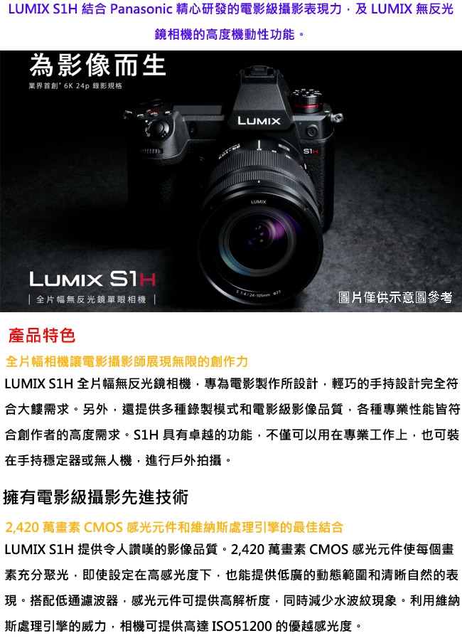 Panasonic國際牌 S1H - 詳情7