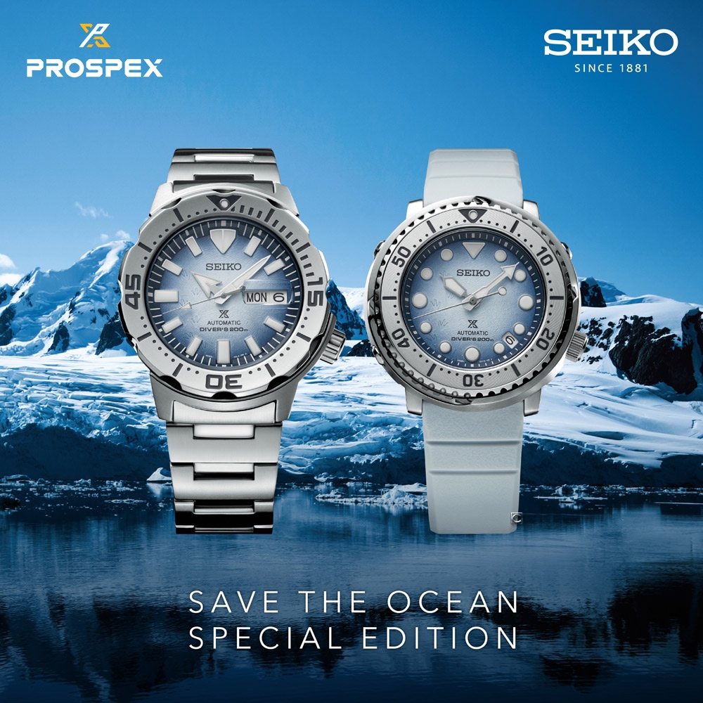 SEIKO 精工錶Prospex 愛海洋南極企鵝200米潛水機械錶4R36-11C0H