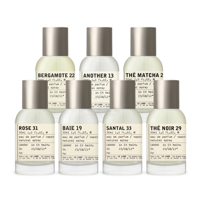 LE LABO 淡香精 30ml 多款可選 (13別物/19果樹/22佛手柑/26末茶/29黑茶/31玫瑰/33檀香)