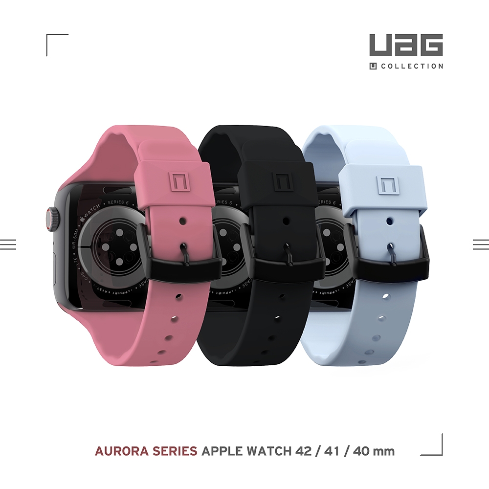 [U] Apple Watch 38/40/41/42(S10/11)mm 透氣矽膠錶帶
