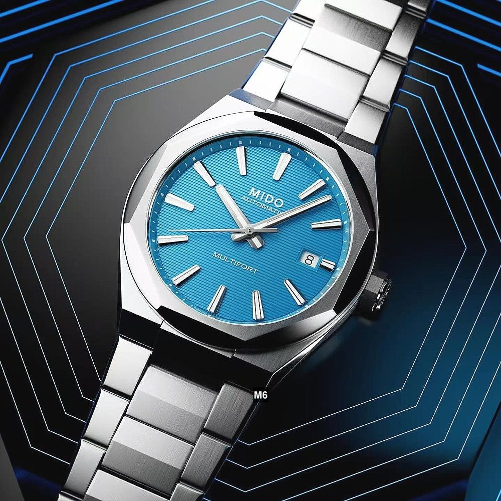 MIDO美度新春款先鋒Multifort 8 One Crowns八角形藍面40㎜ M6