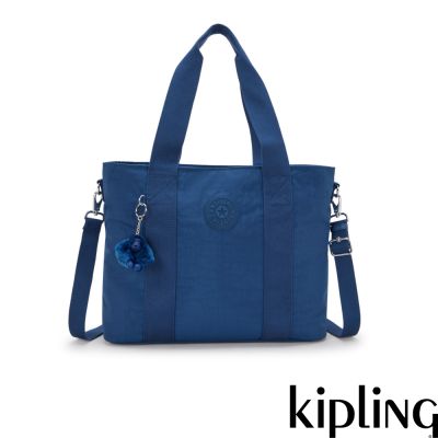 休閒藍大容量托特包