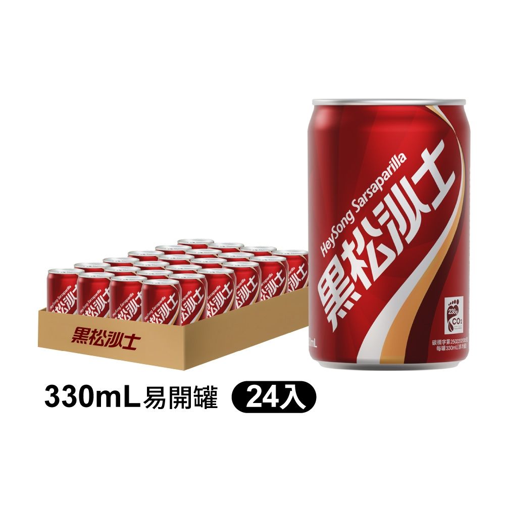 黑松 黑松沙士(330mlx24入)