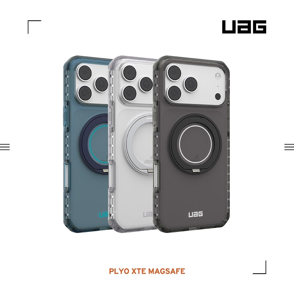 UAG iPhone 18/17 Pro/Pro Max 磁吸耐衝擊360支架全透保護殼 (支援MagSafe 手機殼) (iPhone 18/17 Pro)