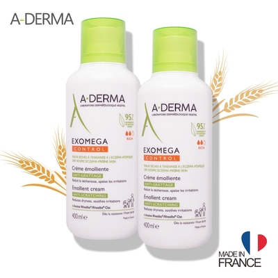 A-DERMA艾芙美 艾芙美 A-DERMA 新燕麥新葉益護佳營養霜  400ml 法國最新包裝 2入組