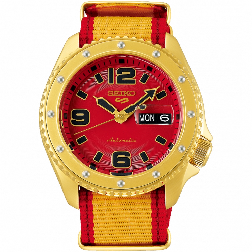 SEIKO 精工5 Sports x 快打旋風聯名機械錶-桑吉爾夫-42.5mm ˍSK040 | 5
