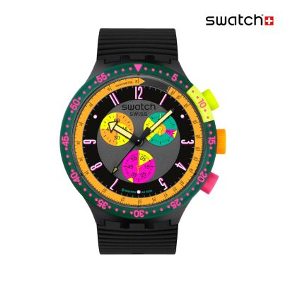 Swatch NEON SEPPIA 大錶面手錶/男錶/女錶/瑞士製造 SB02B104 (47mm)