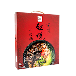 阿舍食堂 究極霸氣紅燒牛肉麵禮盒610g（4入/盒）