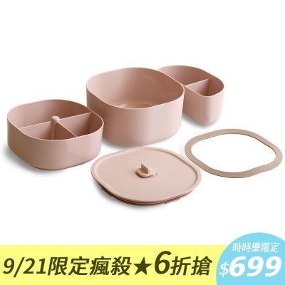 ZING日日便當盒 全配版｜CPET耐熱180°C・專利瀝油瀝水・微波蒸煮便當盒