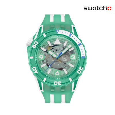 Swatch SCUBAQUA 湖水綠 MEDUSAE SSCU09L100 (44mm)