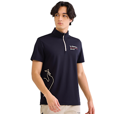 法國公雞 網路獨家 吸濕排汗短袖立領衫 男款 三色LWV21945