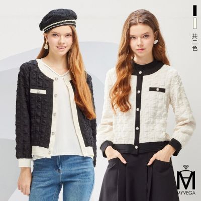 MYVEGA麥雪爾 MA經典小香風雲朵外套-共二色