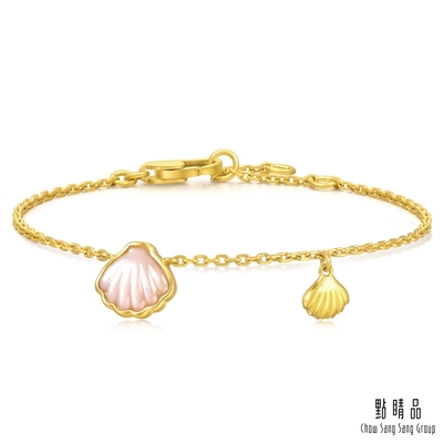 點睛品 貝殼 黃金貝母手鍊