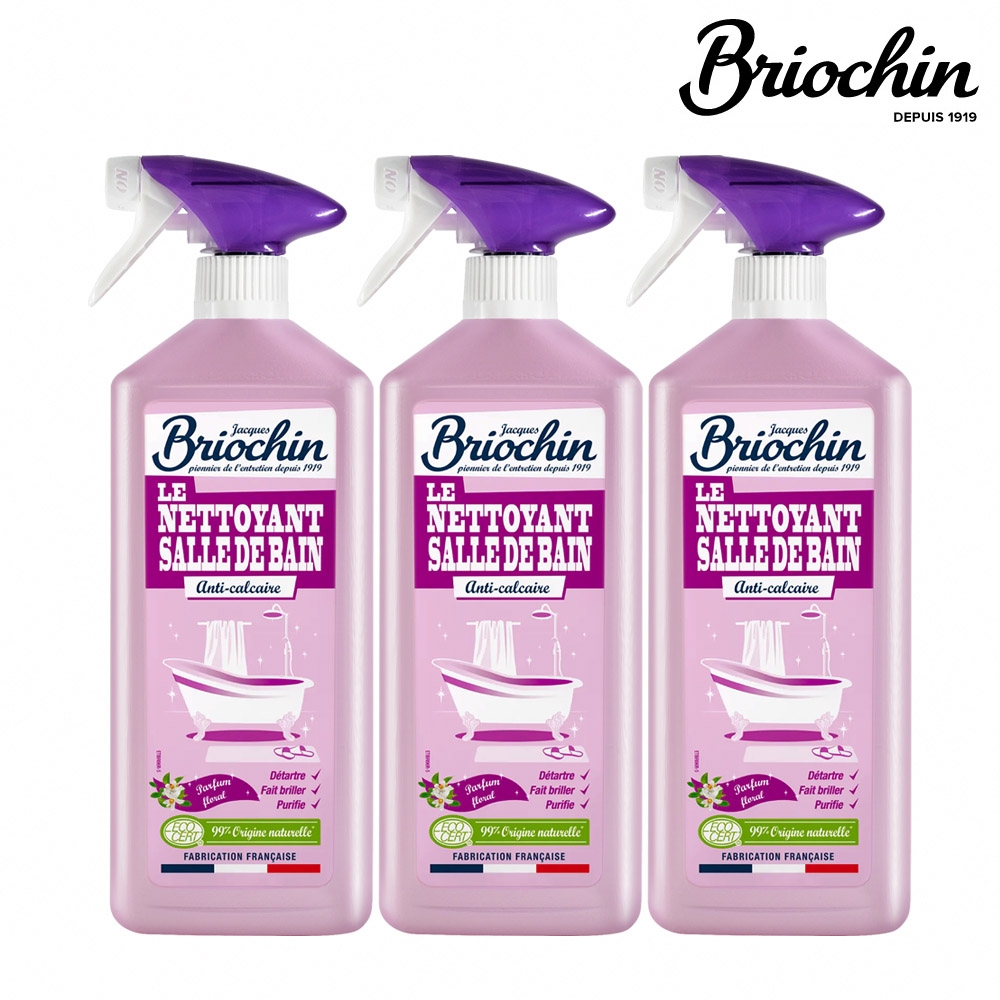 Jacques Briochin 藍牌碧歐馨 天然花香浴廁多效清潔劑 750ml 超值3件組