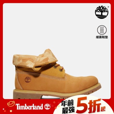 (領券再折)Timberland官方旗艦 女款小麥色休閒反摺靴|A28AT231