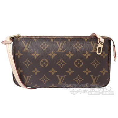 LOUIS VUITTON路易威登 LV M40712 經典Monogram 拉鍊手拿/麻將包