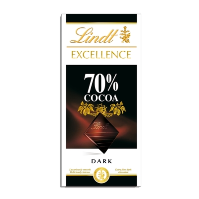 Lindt 瑞士蓮 極醇系列70%巧克力片(100g)