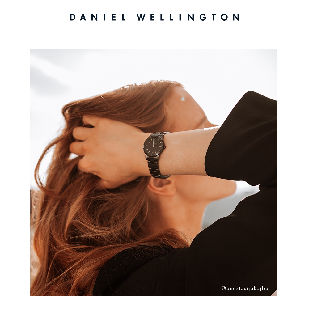 Daniel Wellington DW 手錶Iconic Link Ceramic 28mm曜石黑陶瓷